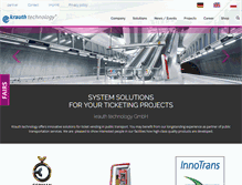 Tablet Screenshot of krauth-technology.com